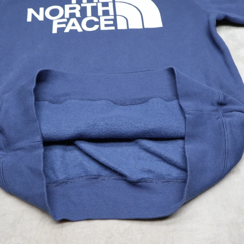 North Face Hoodie Mens Medium Blue Half Dome Pullover Fleece Classic Sweatshirt
